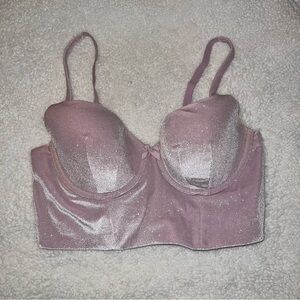 🪩NWOT🪩 Brand New Victorias Secret Body By Victoria Glitter Velvet LongLine bra